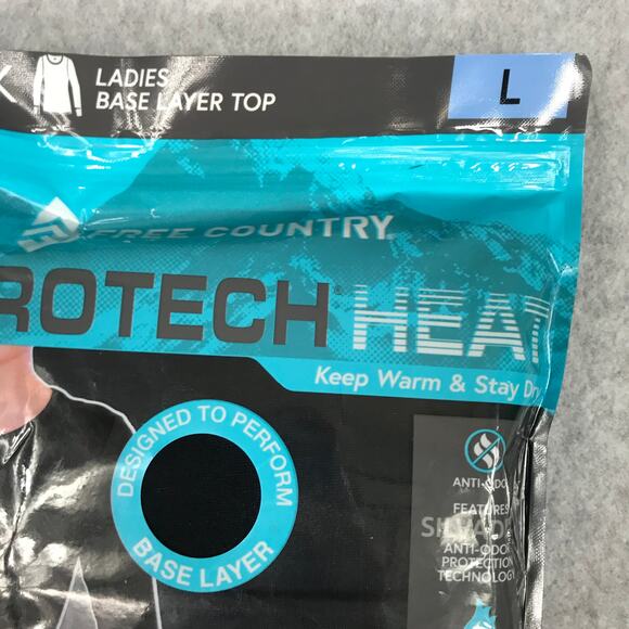 Free Country Thermal Top 2 Pack Large Mirotech Silvadur Wicking Dry Warm Soft - Picture 4 of 9